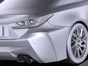 Lexus RC F 2016 vray 3D Model