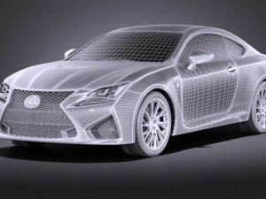 Lexus RC F 2016 vray 3D Model