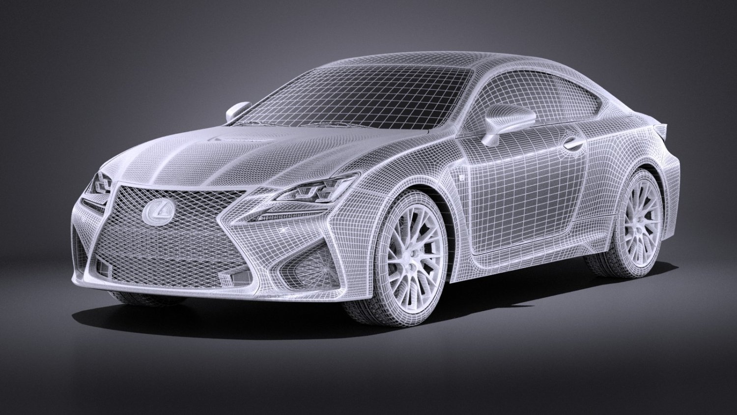 Lexus Rc F 2016 Vray 3D Модель In Компактные 3DExport