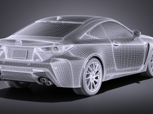 Lexus RC F 2016 vray Modèle 3D