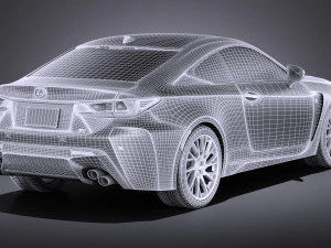 Lexus RC F 2016 vray 3D Model