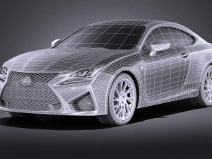 Lexus RC F 2016 vray 3D Model