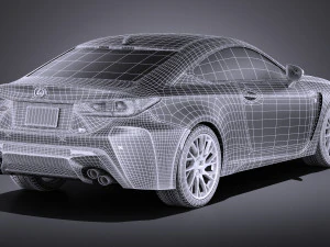 Lexus RC F 2016 vray 3D Model