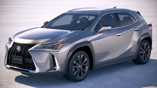 Lexus UX 2019 3Dモデル .c4d .max .obj .3ds .fbx .stl .blend