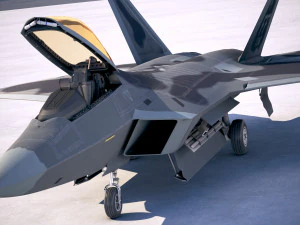 Lockheed Martin F22A Raptor Jsoh 3D Model