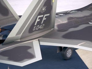 Lockheed Martin F22A Raptor Jsoh 3D-Modell