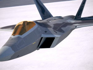 Lockheed Martin F22A Raptor Jsoh 3D-Modell