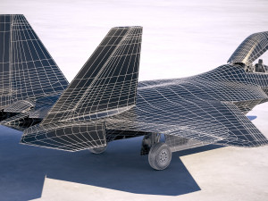Lockheed Martin F22A Raptor Jsoh 3D-Modell