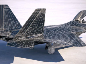 Lockheed Martin F22A Raptor Jsoh 3D Model