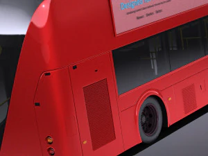 London Bus LT2 Arriva vray 3D Model
