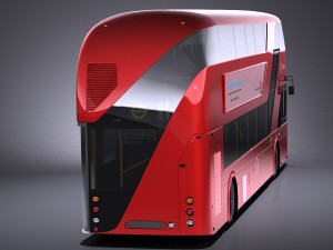 London Bus LT2 Arriva vray Model 3D