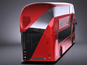 London Bus LT2 Arriva vray 3D Model
