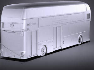 London Bus LT2 Arriva vray Model 3D