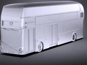 London Bus LT2 Arriva vray 3D Model