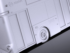 London Bus LT2 Arriva vray Model 3D