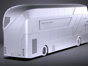 London Bus LT2 Arriva vray Model 3D