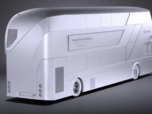 London Bus LT2 Arriva vray 3D Model