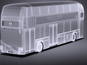 London Bus LT2 Arriva vray Model 3D