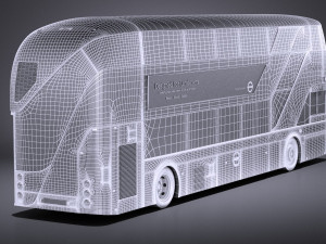 London Bus LT2 Arriva vray Model 3D