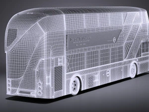 London Bus LT2 Arriva vray 3D Model
