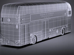London Bus LT2 Arriva vray 3D Model