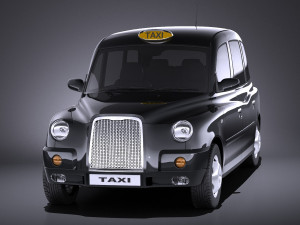 London Taxi TX4 vray 3D 模型
