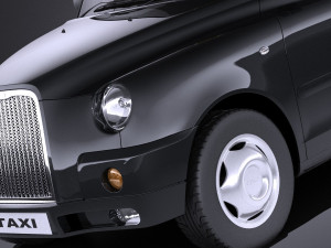 London Taxi TX4 vray 3D 模型