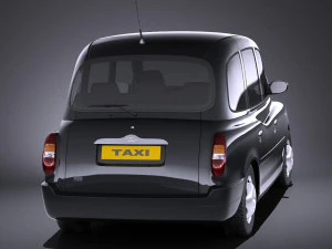 London Taxi TX4 vray 3D Model