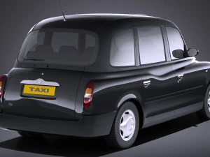 London Taxi TX4 vray 3D Model