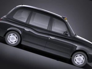 London Taxi TX4 vray 3D Model