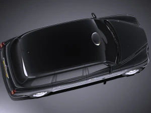 London Taxi TX4 vray 3D Model
