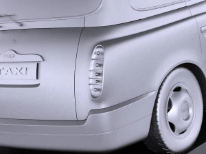 London Taxi TX4 vray 3D Model