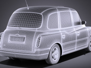 London Taxi TX4 vray 3D 模型