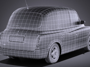 London Taxi TX4 vray 3D 模型