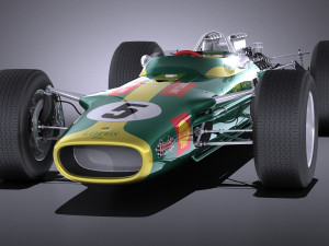 Lotus 49 1967-1970 vray 3D 模型