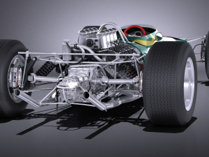 Lotus 49 1967-1970 vray 3D 模型
