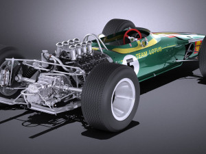 Lotus 49 1967-1970 vray 3D 模型