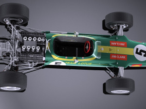Lotus 49 1967-1970 vray 3D 模型