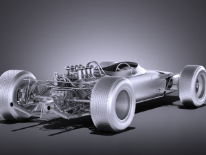 Lotus 49 1967-1970 vray 3D 模型