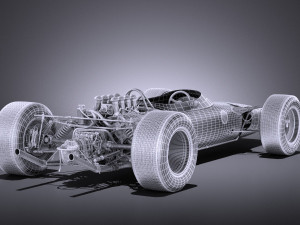 Lotus 49 1967-1970 vray 3D 模型