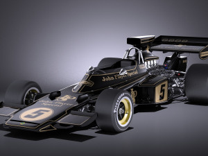 Lotus 72d 1970-1975 John Player Special Grand Prix vray 3D 模型