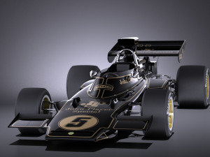 Lotus 72d 1970-1975 John Player Special Grand Prix vray 3Dモデル