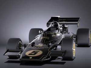 Lotus 72d 1970-1975 John Player Special Grand Prix vray 3D Model