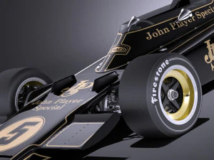 Lotus 72d 1970-1975 John Player Special Grand Prix vray 3D Model