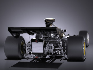 Lotus 72d 1970-1975 John Player Special Grand Prix vray 3Dモデル