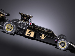Lotus 72d 1970-1975 John Player Special Grand Prix vray 3Dモデル