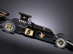 Lotus 72d 1970-1975 John Player Special Grand Prix vray 3D Model