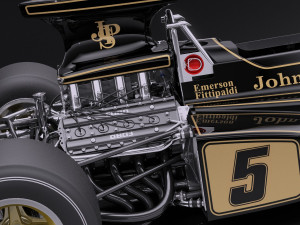Lotus 72d 1970-1975 John Player Special Grand Prix vray 3Dモデル