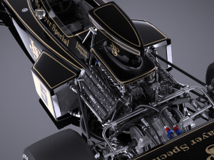 Lotus 72d 1970-1975 John Player Special Grand Prix vray 3Dモデル