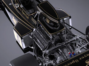 Lotus 72d 1970-1975 John Player Special Grand Prix vray 3D Model